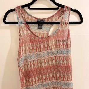 Wetseal Colorful Design Tank Top